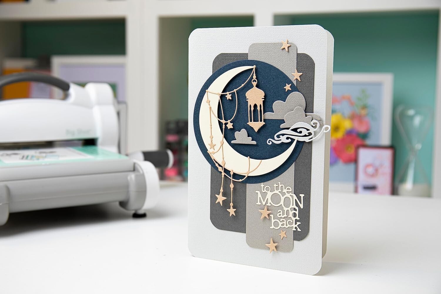 Sizzix Thinlits Moon & Back by Pete Hughes Cutting Dies Craft Bundle 665035 NEW