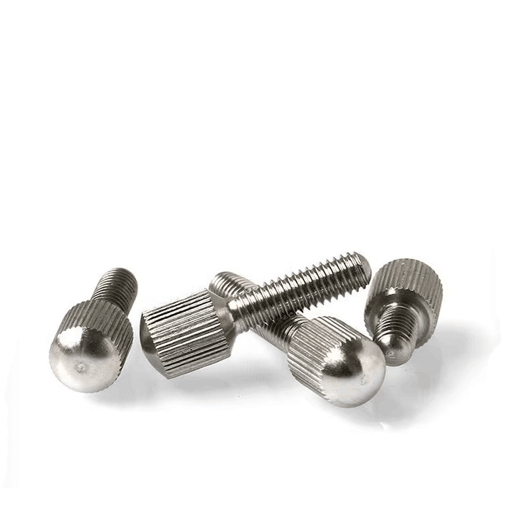 M5 thumb screw round head knurled bolt SUS304 knob rotated thread nails