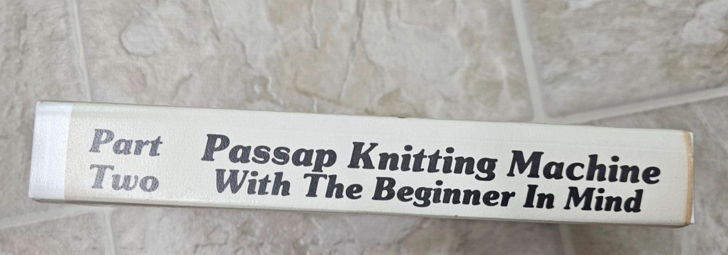 PASSAP Knitting Machine Beginner Techniques Lessons Pt 2 VHS VCR Tape-not tested