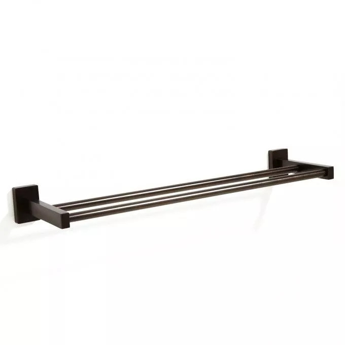Signature Hardware- 18" Helsinki Collection Double Towel Bar -Oil Rubbed Bronze