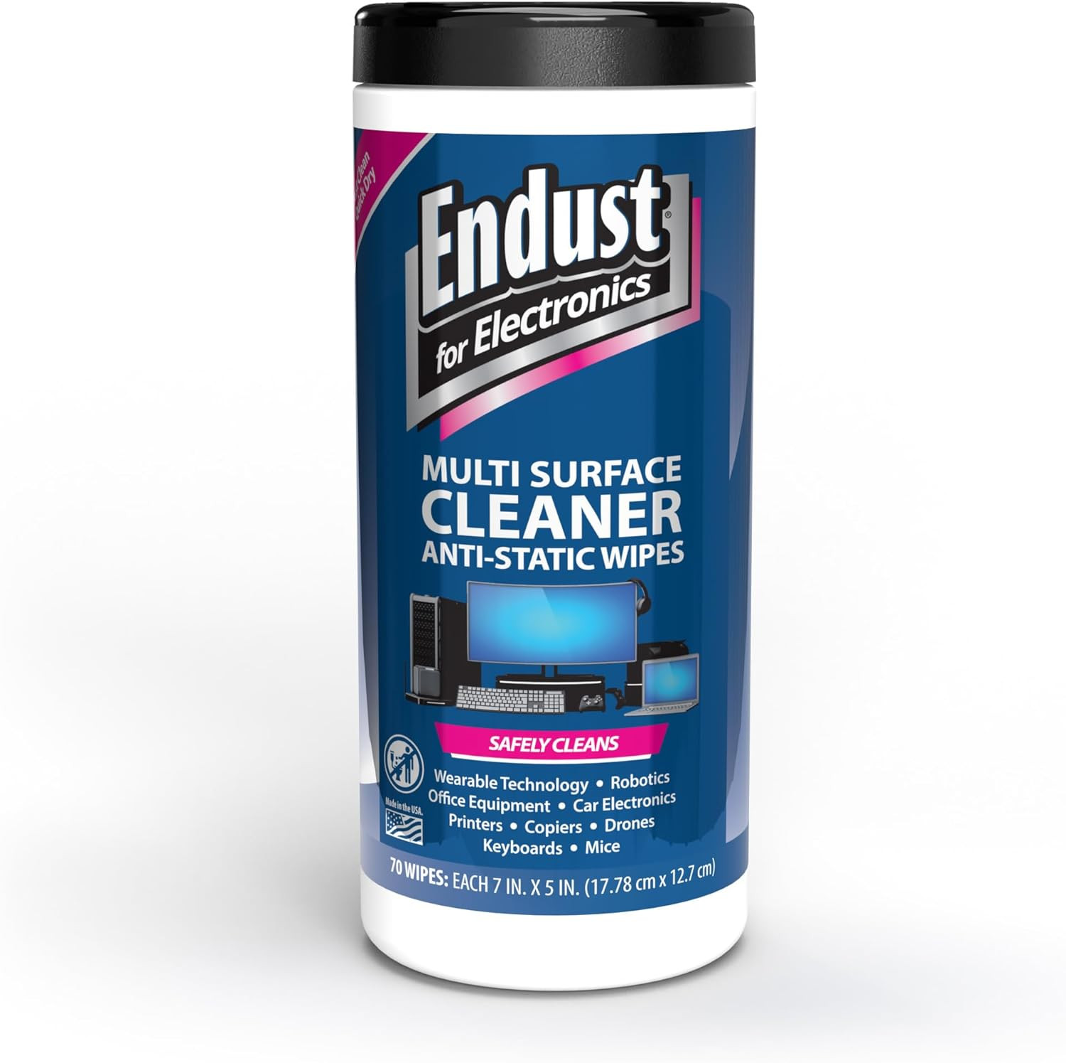 259000 Anti-Static Pop-Up Wipes (70-ct)