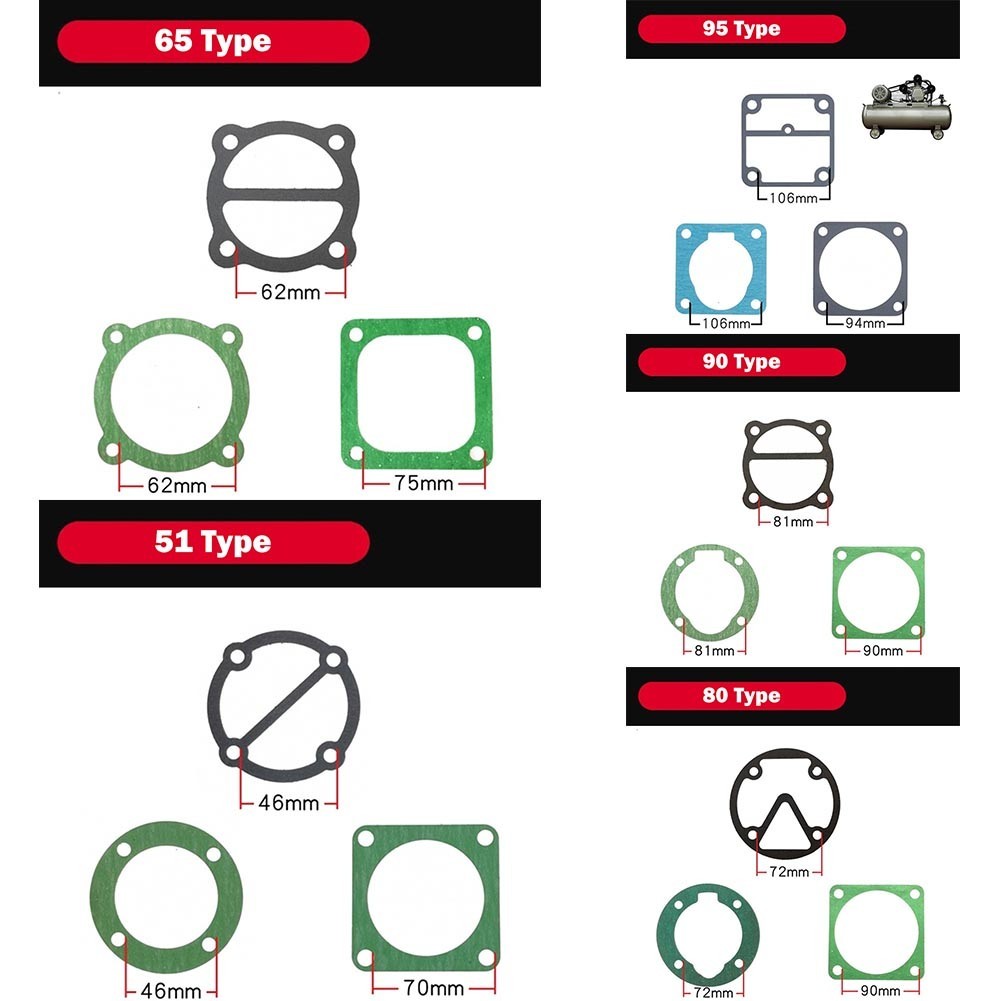 Brand New Head Gasket Set For Air Compressor Parts Plastic Replacement