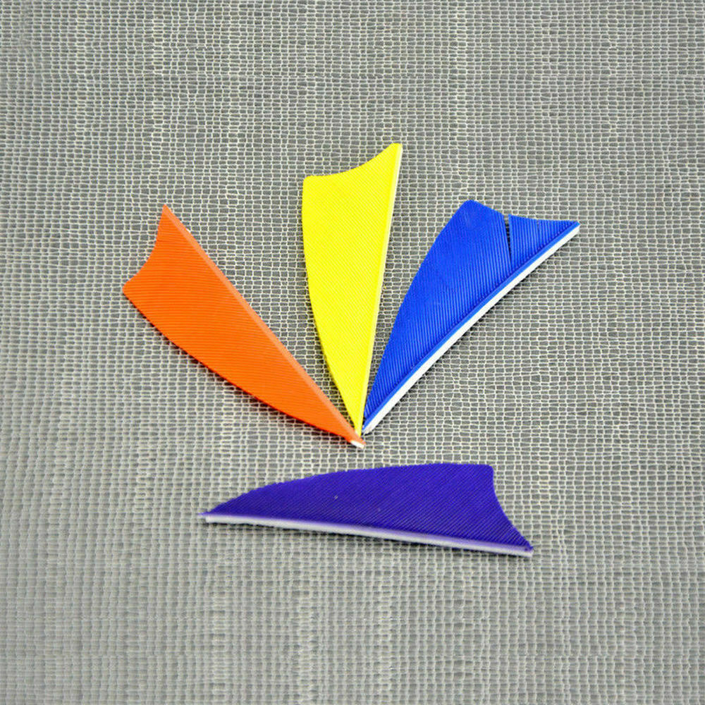 50pcs 2" Archery Left Wings Arrow Feather Natural Turkey Vanes Shield Hunting