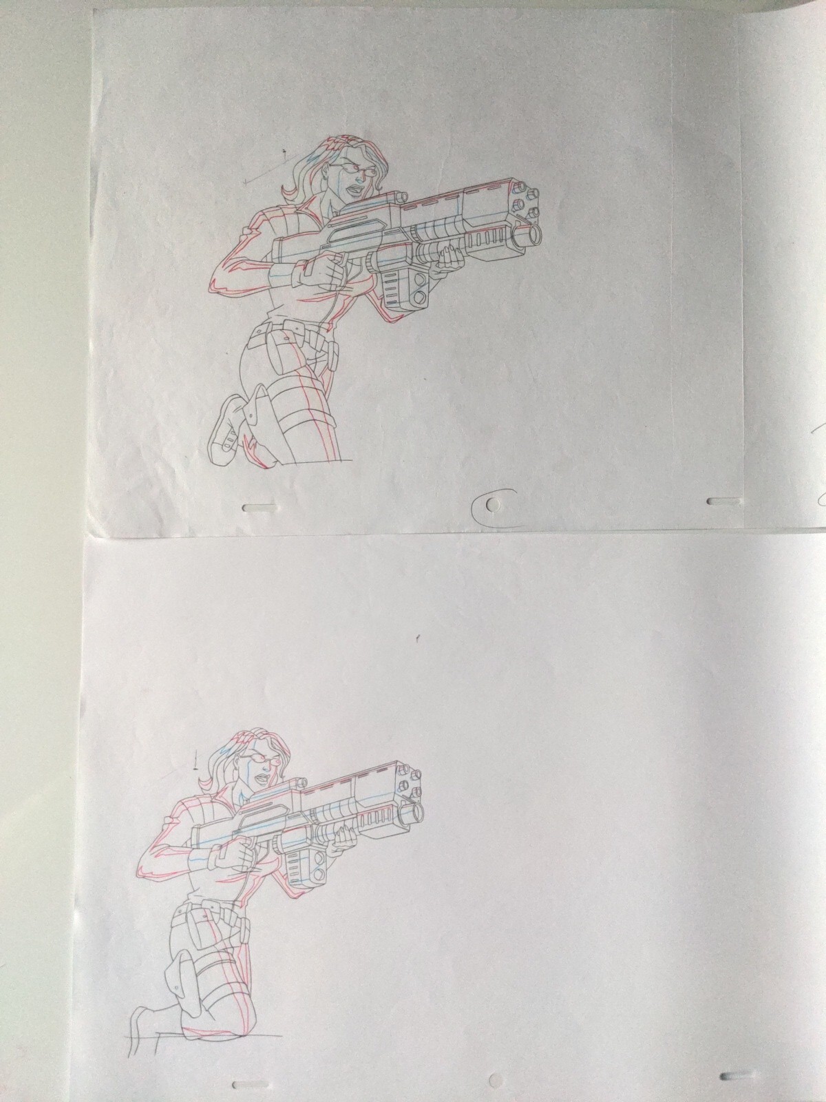 Marvel animation cels Production Art Comics  AVENGERS ASSEMLE  BLACK WIDOW  AA4