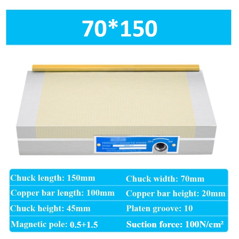 Permanent Magnetic Chuck Magnet Table Precision Disk For Grinder Milling Machine