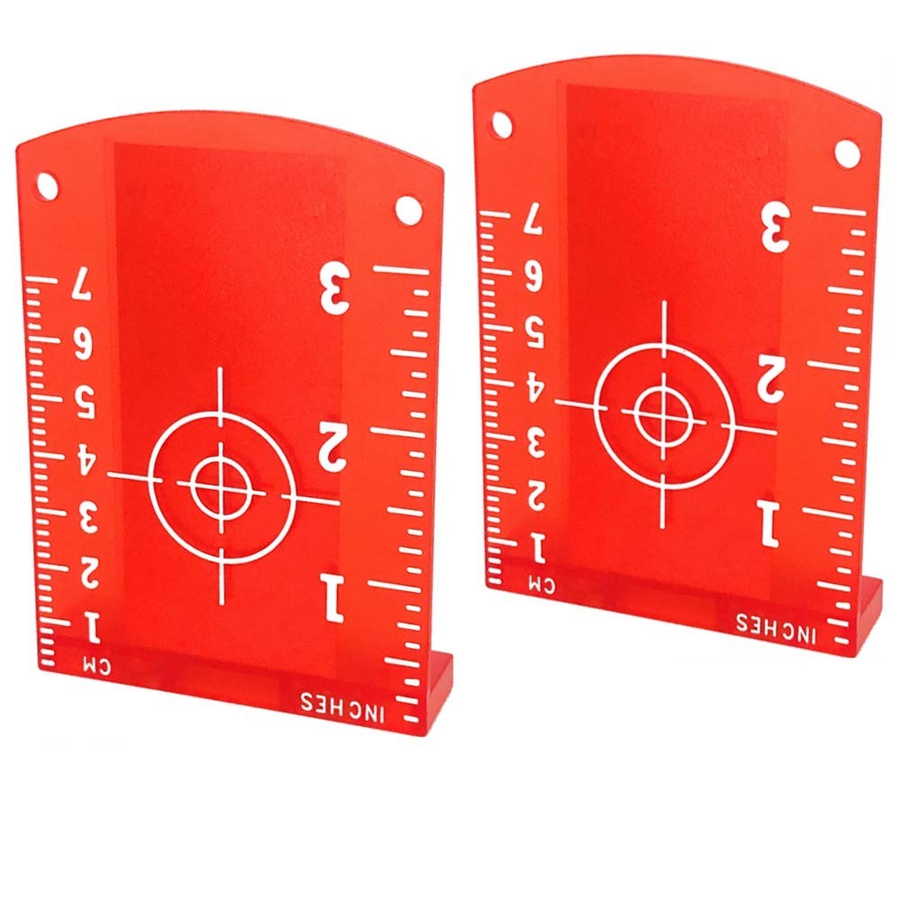 Laser Targets, 2 pcs Magnetic Floor Target Card Plate for Red