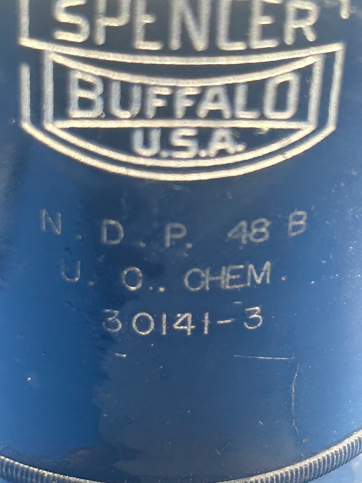 SPENCER BUFFALO USA 30141-3 07358 MICROSCOPE NDP 48 B