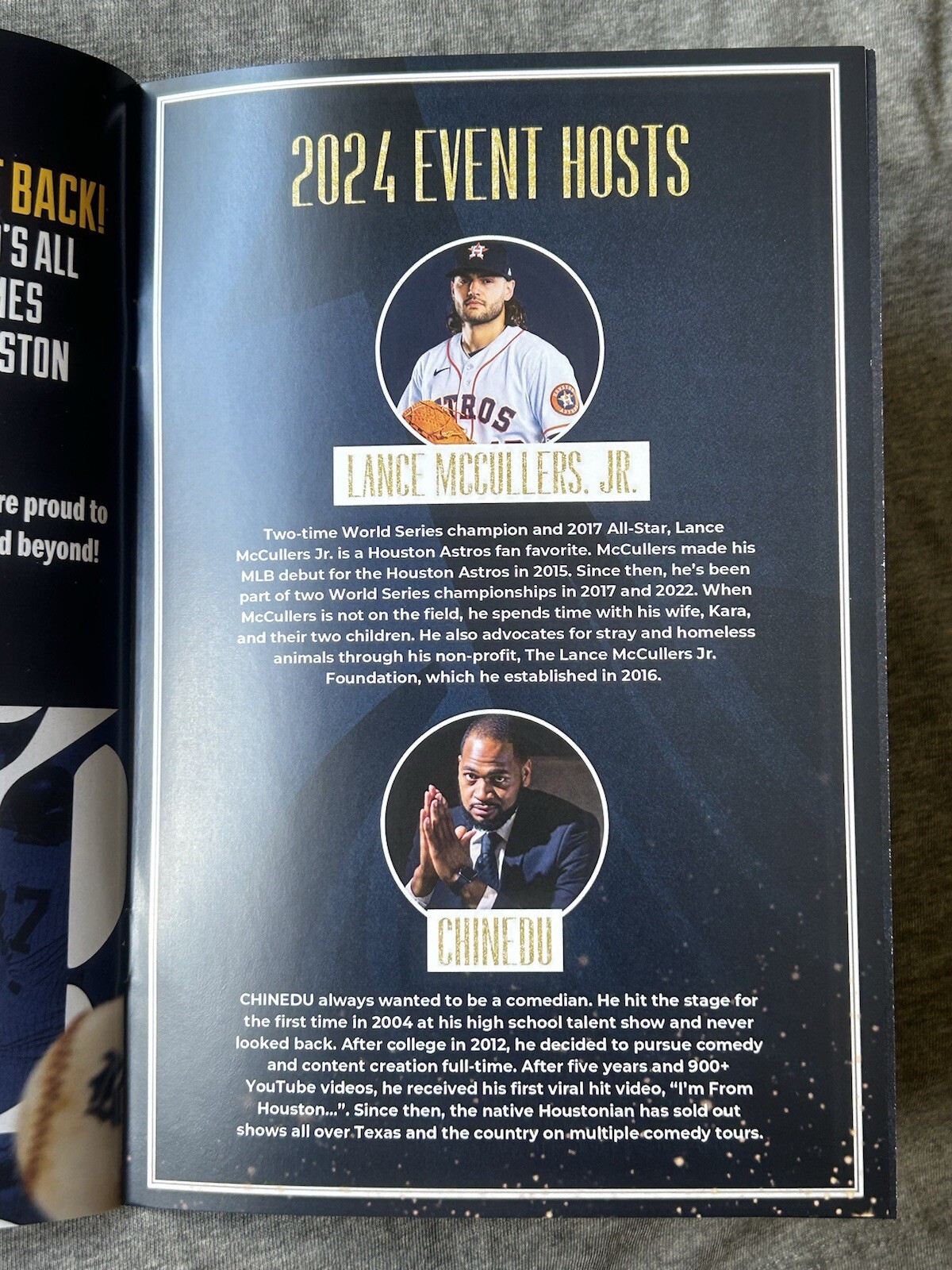 Houston Sports Awards 1/30/2024 Program.