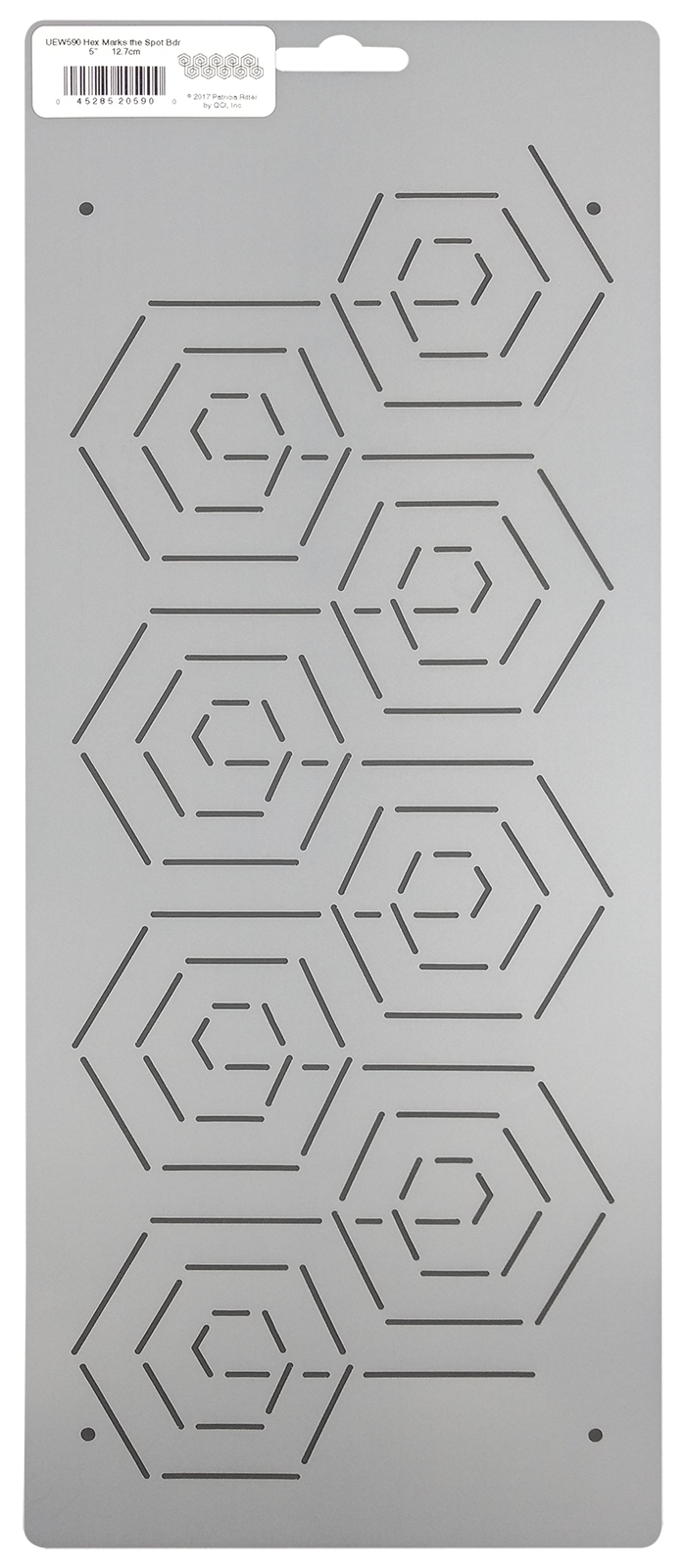 Quilting Stencil Hexagon Border Honeycomb Quilt Pattern Continuous Line Template