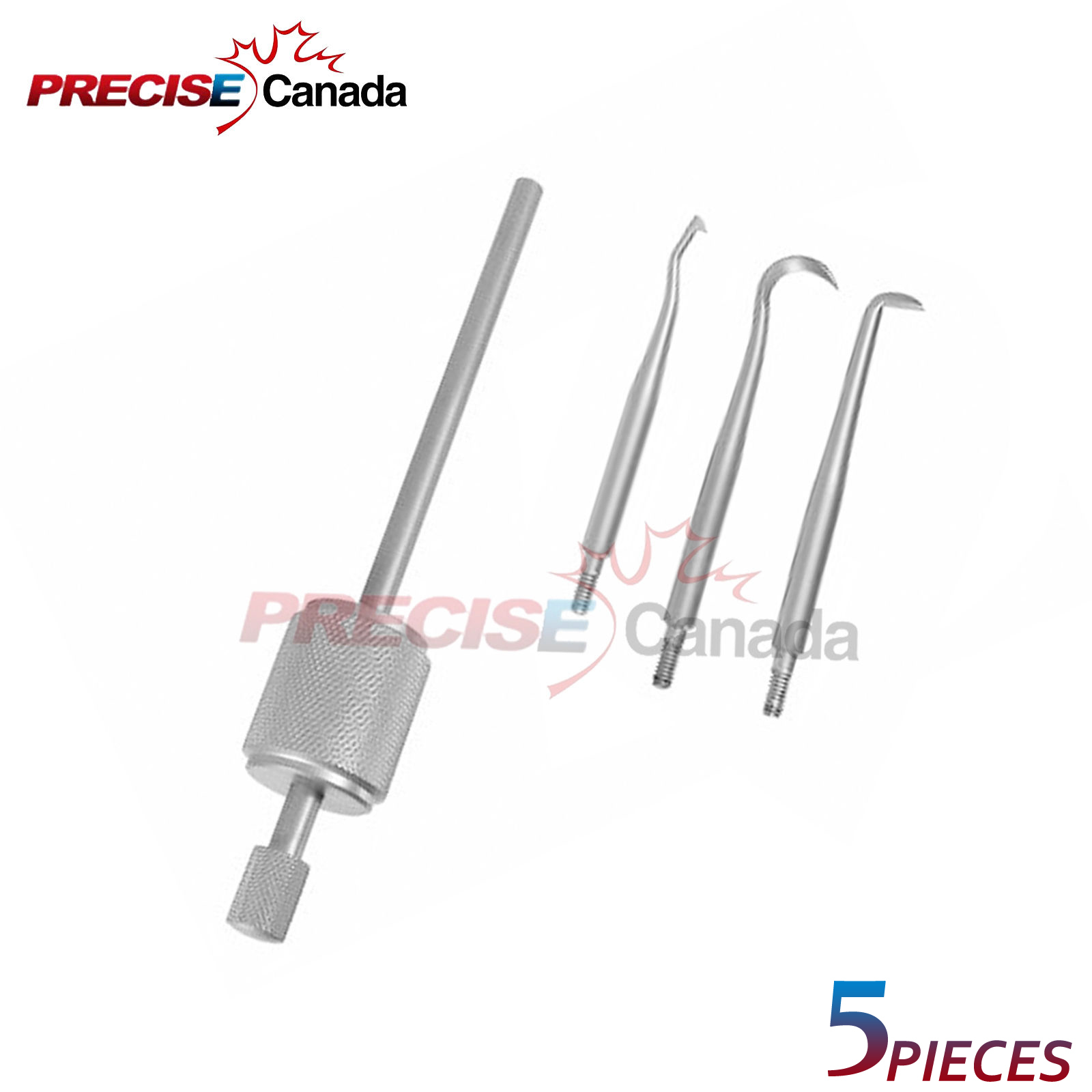 SET OF 5 MORREL CROWN REMOVER SET ORTHODONTIC SURGICAL DENTAL INSTRUMENTS