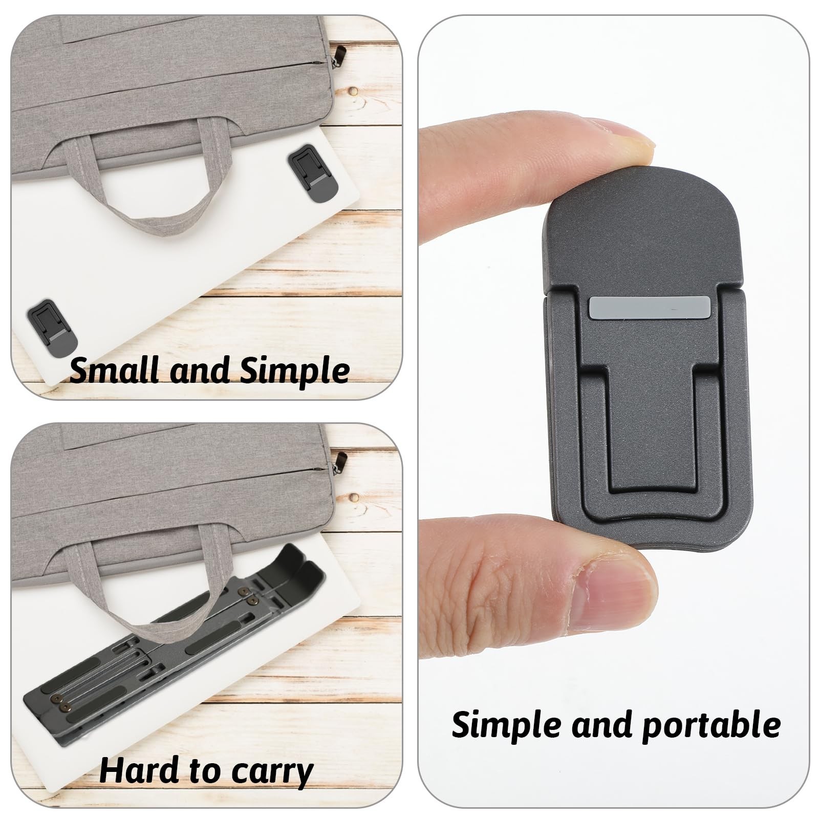 Bewudy 2 Pcs Portable Keyboard Riser, Dual Tilt Angle Adjustment Foldable Lap...