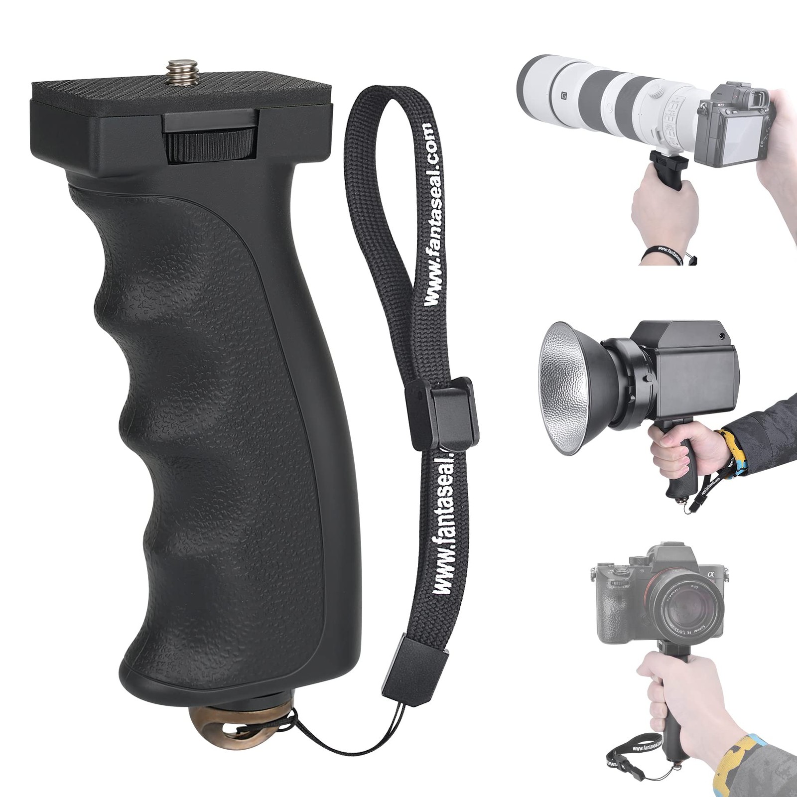 Universal Ergonomic DSLR Mirrorless Improved Pistol Style Grip, Camera Grip