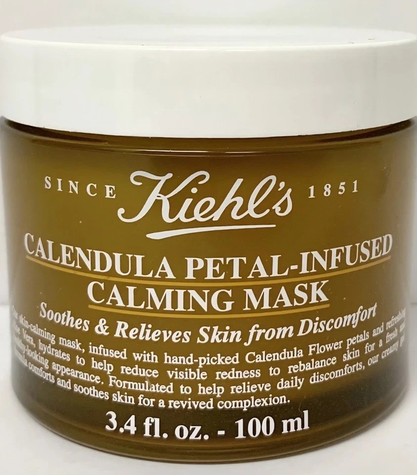 Kiehl's Calendula Petal-Infused Calming Mask 3.4 fl oz ~ 100mL New & Sealed