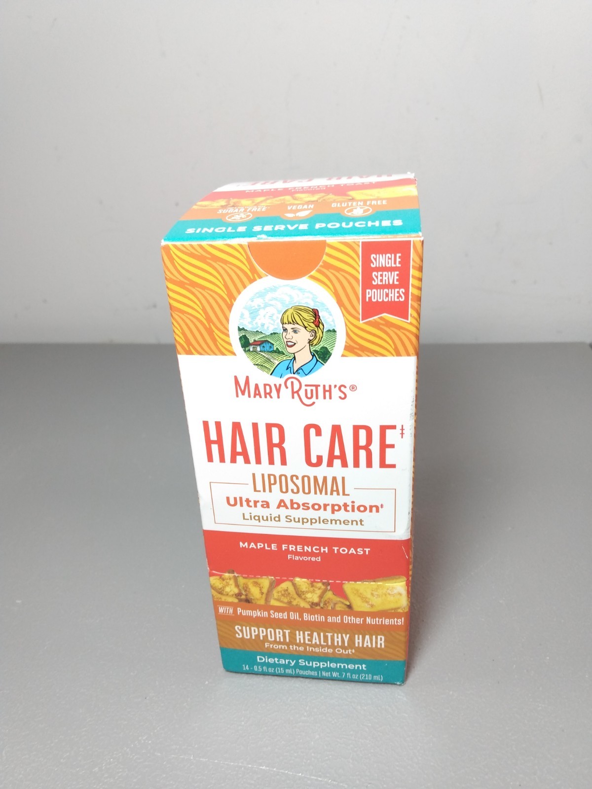 Hair Care Liposomal, Maple French Toast, 14 Pouches, 0.5 fl oz (15 ml) Each NEW