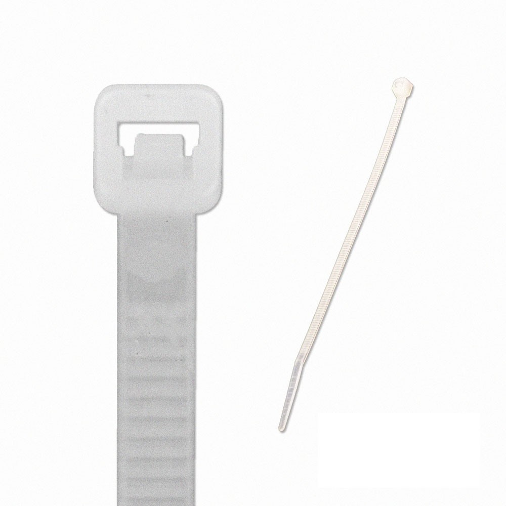 12 Inch Nylon Cable Wire Zip Tie 40 lbs - Natural White 400 Pack Lot Pcs Qty