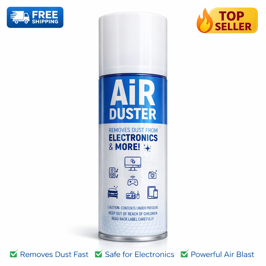 Compressed Air Duster Spray Cleaner for Keyboard PC Electronics