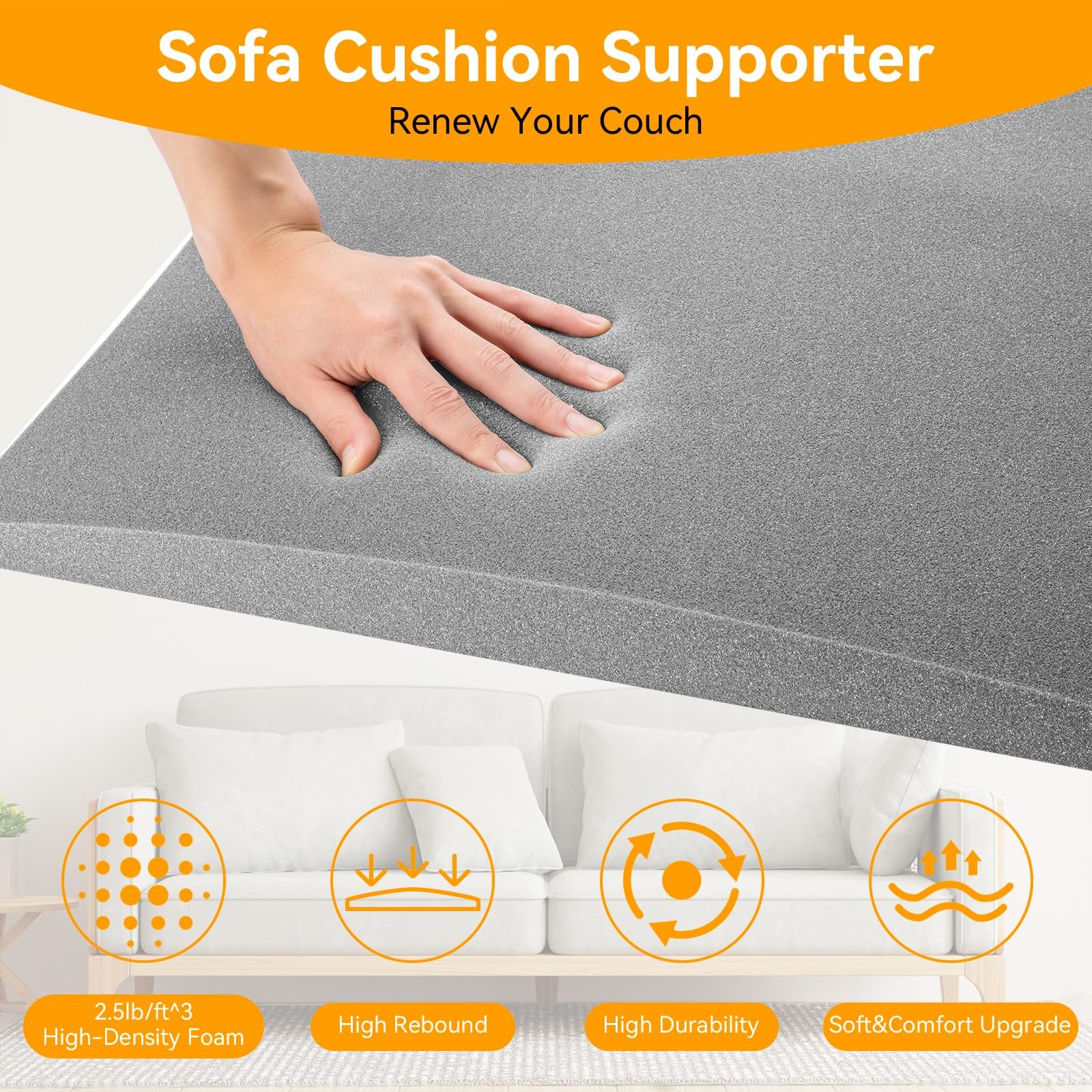 Couch Supports for Sagging Cushions Couch Supporter for Under The Cushions Hi...