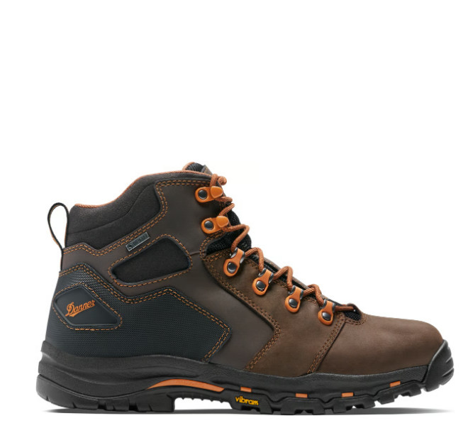 DANNER Men's Vicious - 4.5" Brown/Orange NOT SHIP CA, NY (MEDIUM)
