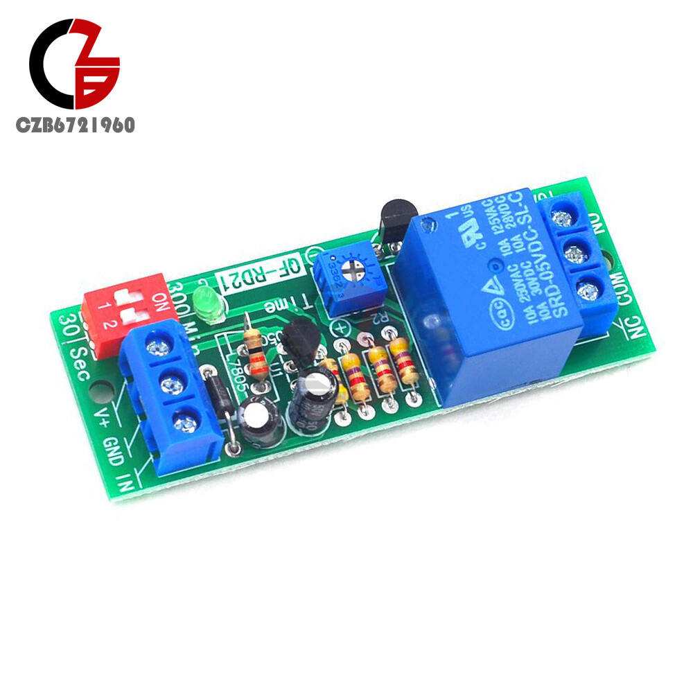 DC 5V/12V/24V Adjustable Time Delay Timing Timer Relay Switch Turn ON/OFF Module