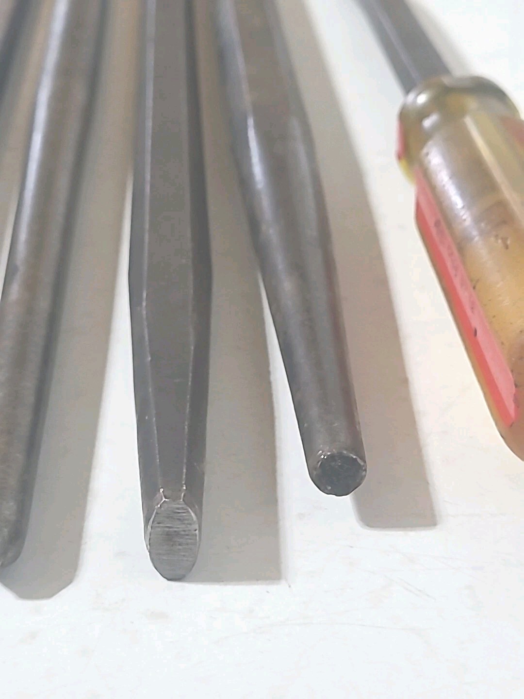 Snap-On & Mac Tools Punch and Chisel, Holder, Prybar, 6 Tool Lot USA MADE TOOLS