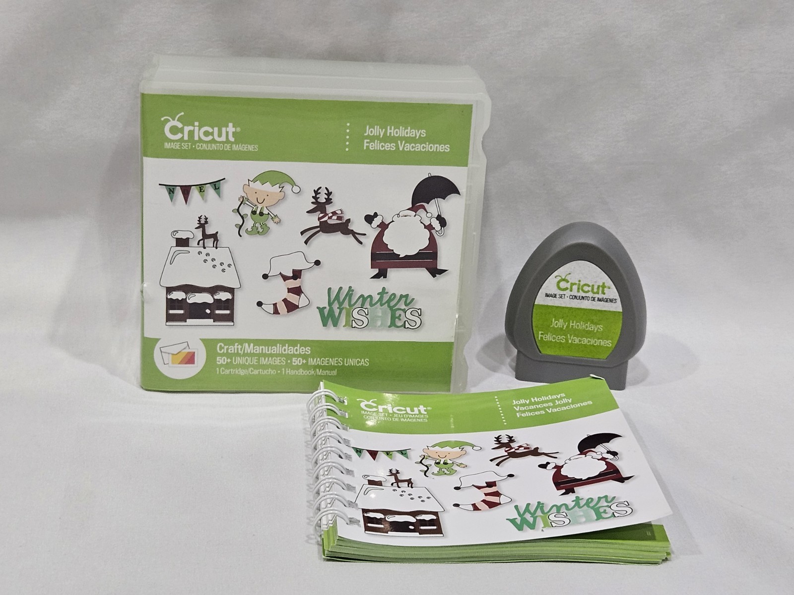 Cricut Cartridge Jolly Holidays – Cartridge, Case & Handbook Booklet - Linked