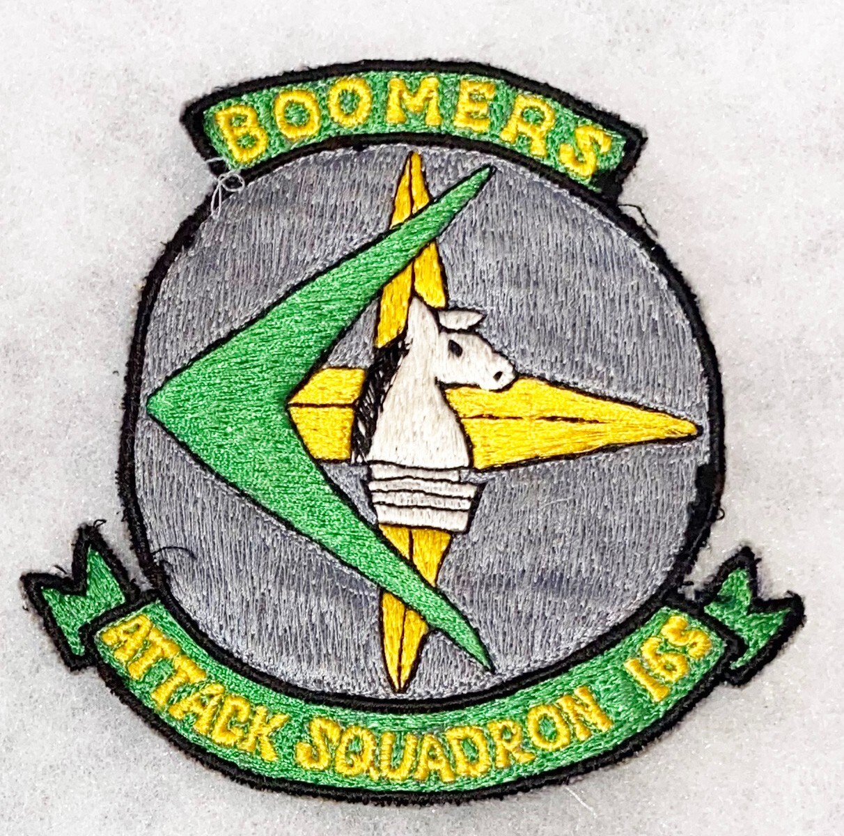 1960's US Navy Attack Squadron / VA-165 BOOMERS Theatre Made Squadron Patch