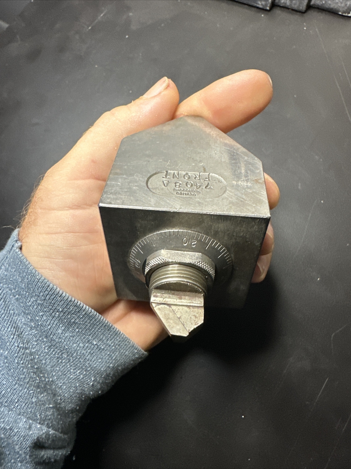Devlieg Microbore 7408A Grinding Fixture Block Tool Sharpening Jig Machinist