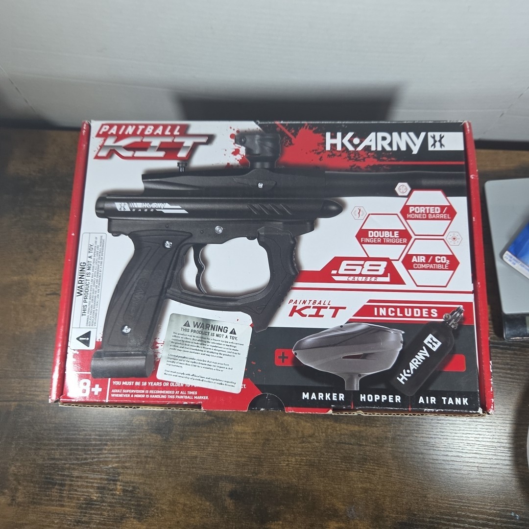 HK Army SABR Paintball Kit - Tank -  Hoper - marker (Open Box) See Pictures