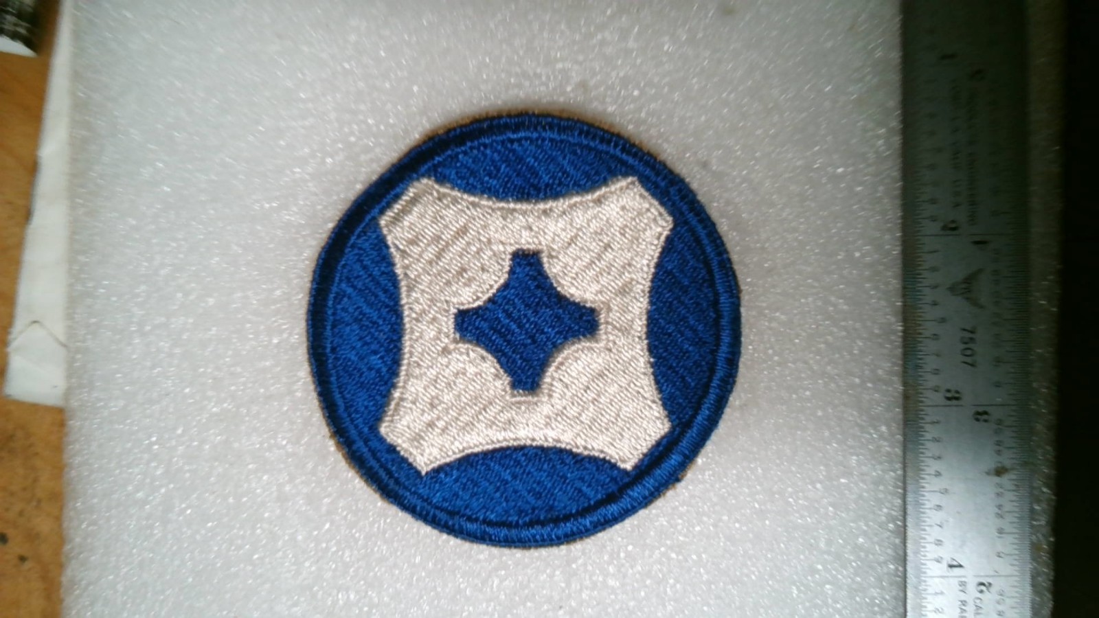 GENUINE VINTAGE MILITARY PATCH WW2 ERA US ARMY 4TH SERVICES COMMAND