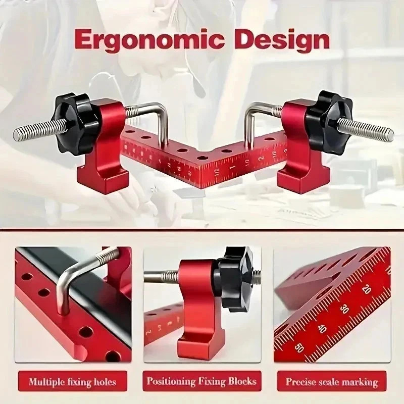 Aluminum Alloy Metal Corner Clamps For Woodworking Positioning 90 Degree 140mm