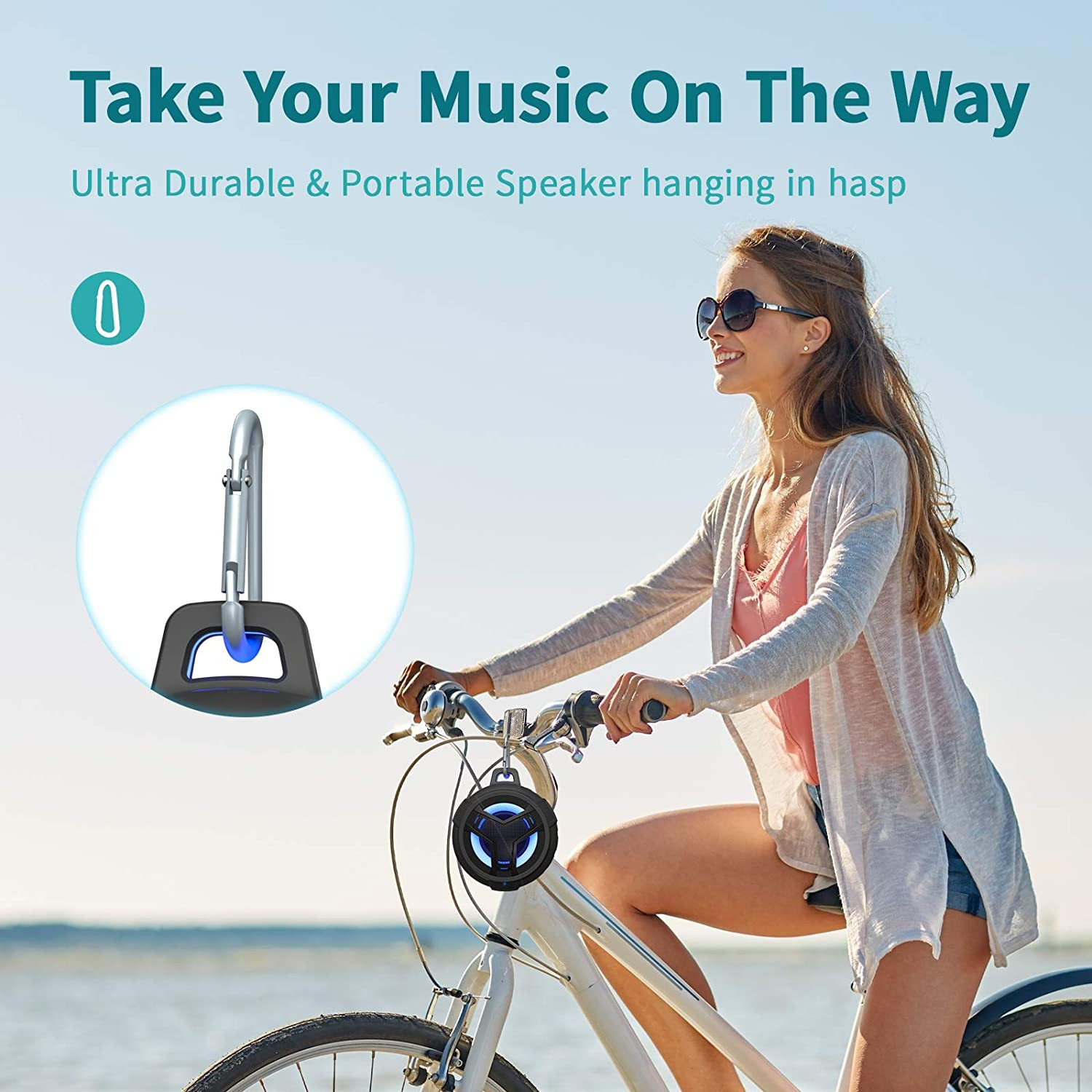Bluetooth Shower Speaker Portable Bluetooth Speakers Waterproof Wireless Speaker