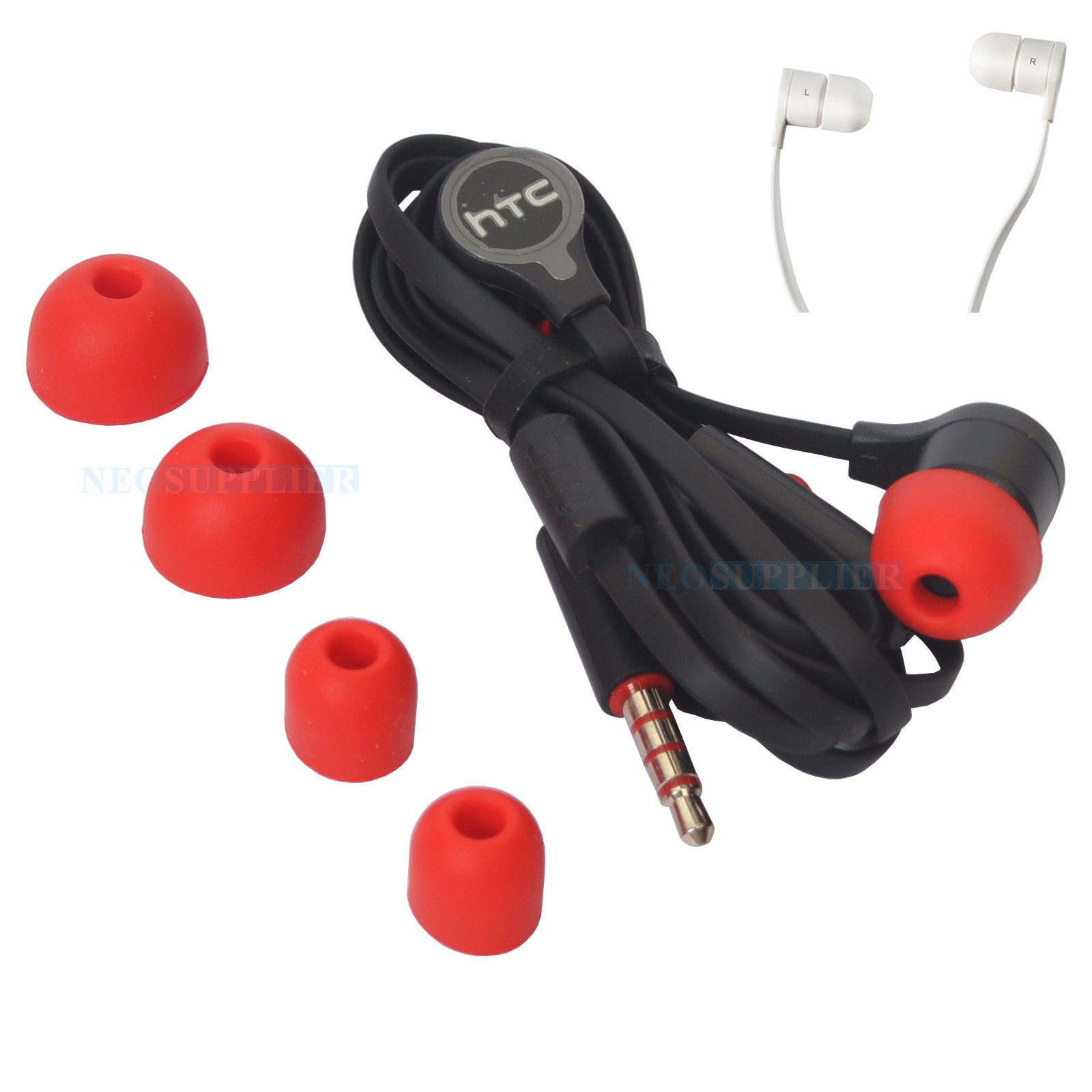 Original HTC MAX301 3.5mm Stereo Headset Earphone /w MIC for HTC One M8 M7 Max