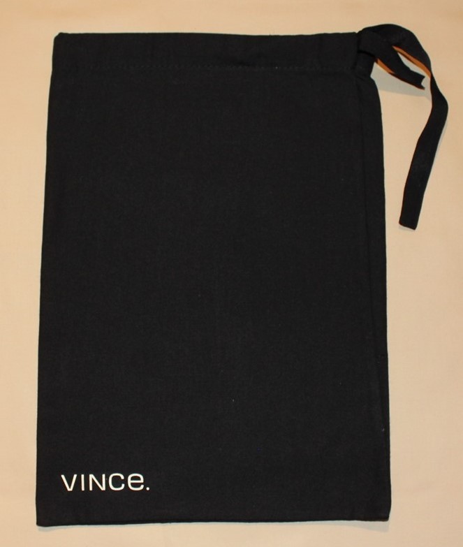 VINCE Drawstring Dust Bag Purse Handbag Shoes Storage Cover 10" x 14 1/4"