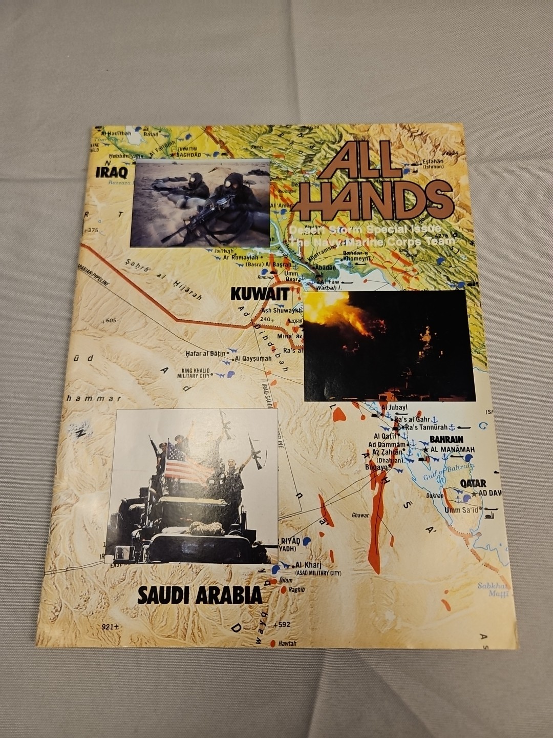 All Hands: Desert Storm Special Issue Navy-Marine Corps Team Naval Magazine 1991