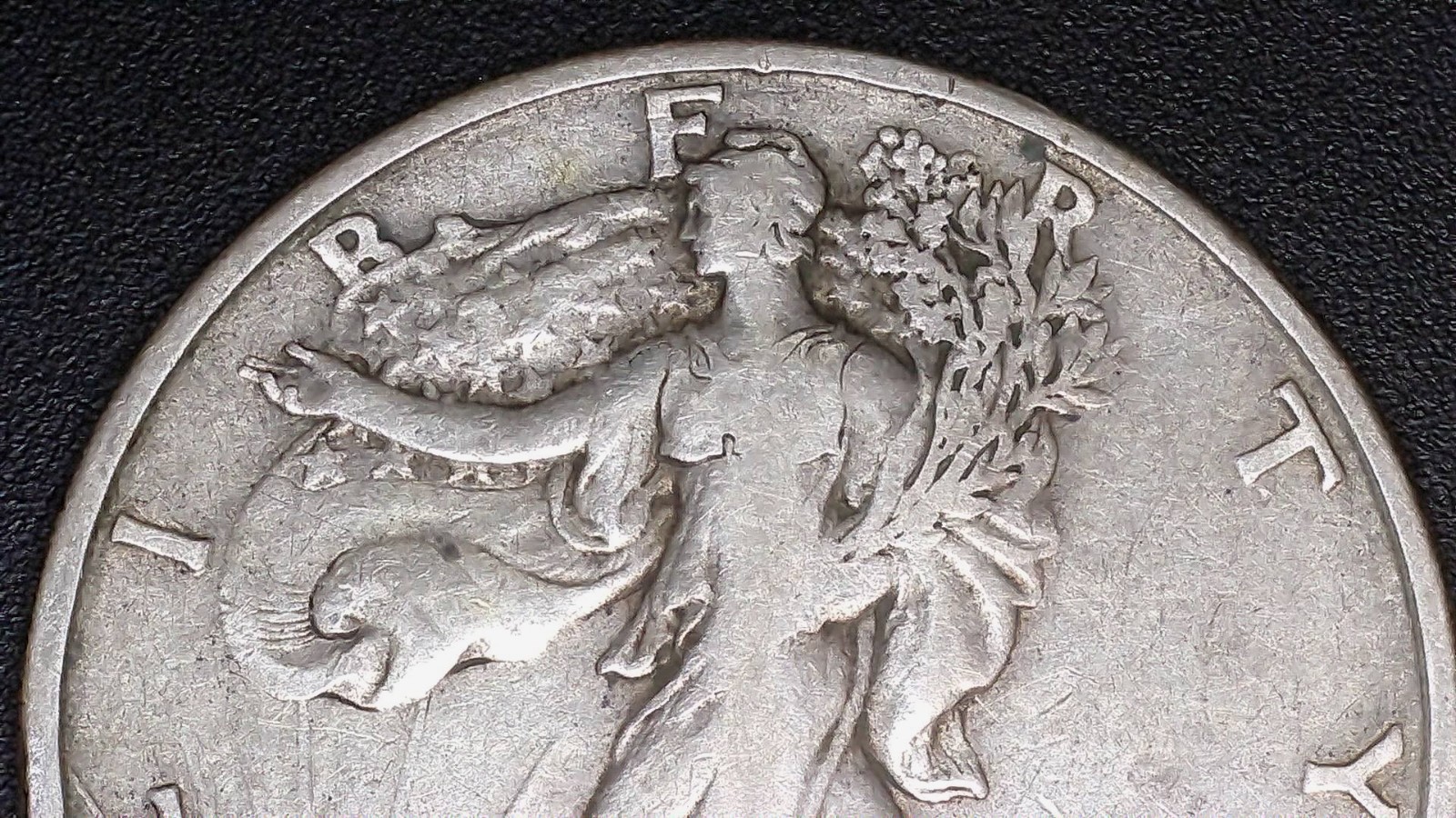1918-d Walking Liberty Half in Very Fine Condition