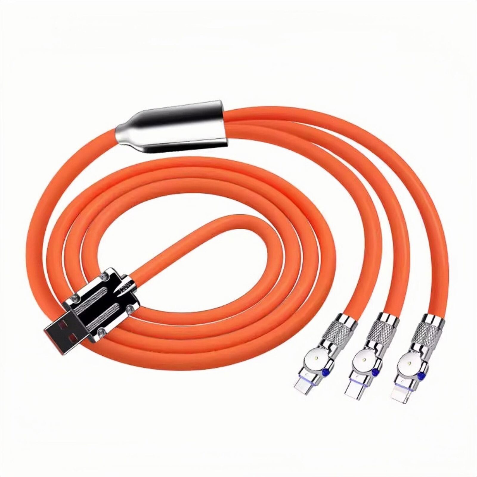 3 In 1 180 degrees Degree Rotating Head 120W 6A 1.2m Data Line Super Charging