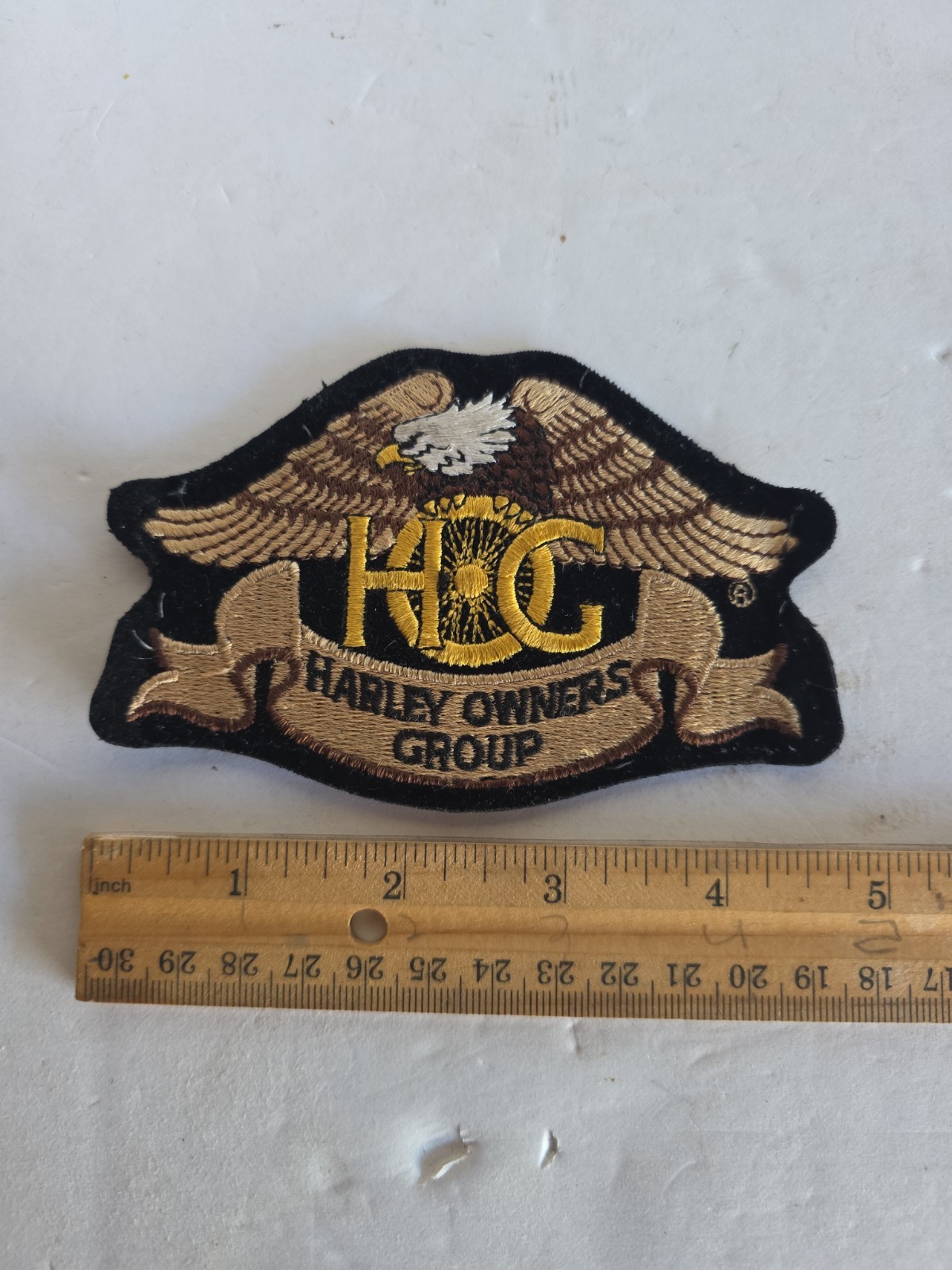Vtg HOG Harley Owners Group Logo Jacket Vest Patch Harley Davidson SHIPS FREE