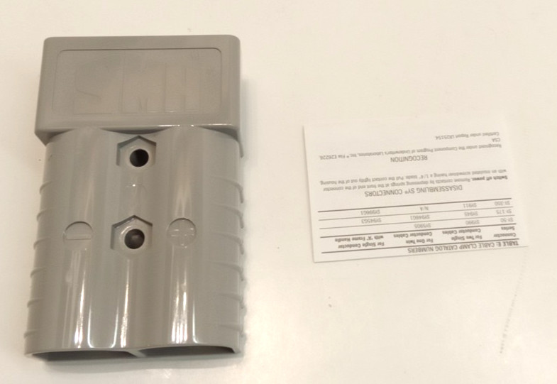 SMH TSA/SY6320G1 350A 600V Gray Battery Connector 2/0 Copper Contacts