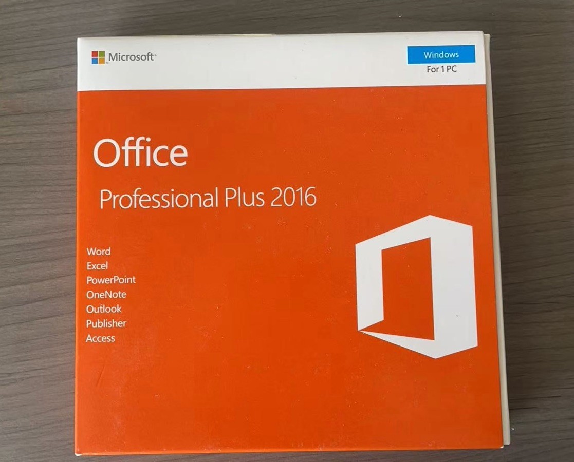 Microsoft Office 2016 Professional Plus DVD (Verified 9 PCs) +Product Key Sealed