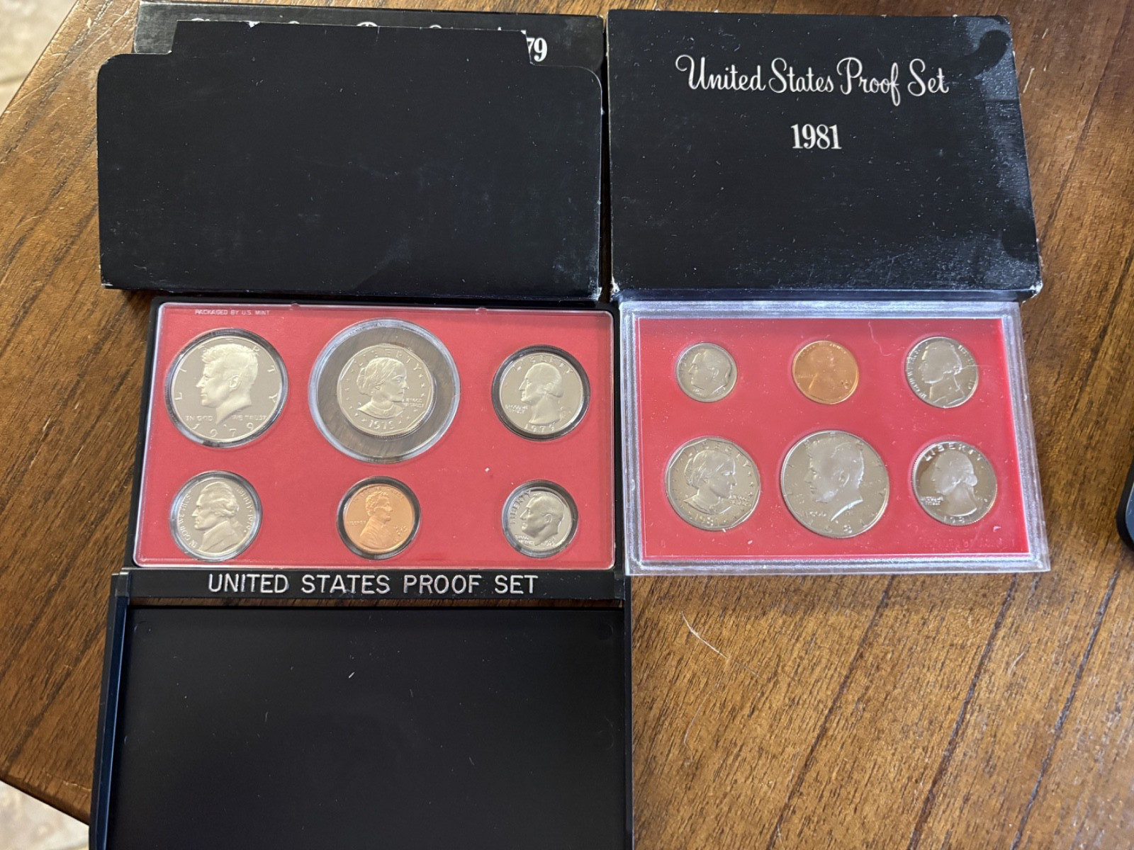 1979 + 1981 United States Proof Sets 6 Coin Collectible Mint excellent