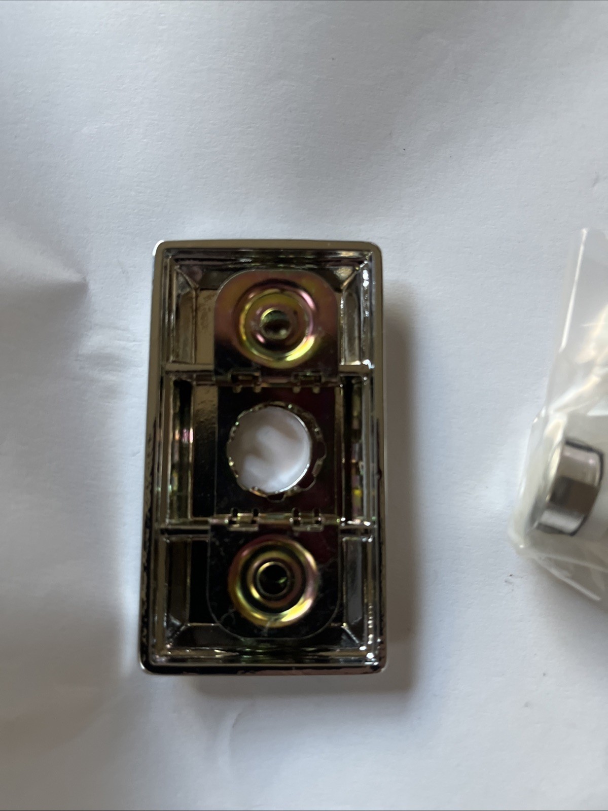 Baldwin 9BR7015-003 Chrome Rectangular Bell Button Solid Brass Free Ship USA