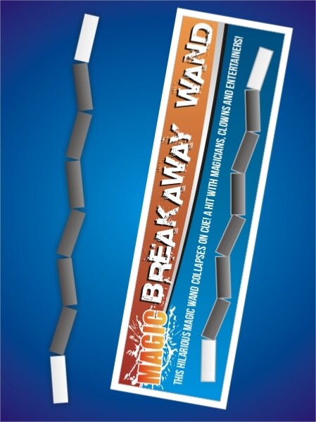 14" Long BREAKAWAY WAND Comedy Kid Show Falls Break Apart Magic Trick Funny Joke