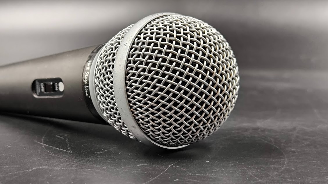 Stage Line DM-2500 Dynamic Microphone Used Working Grey
