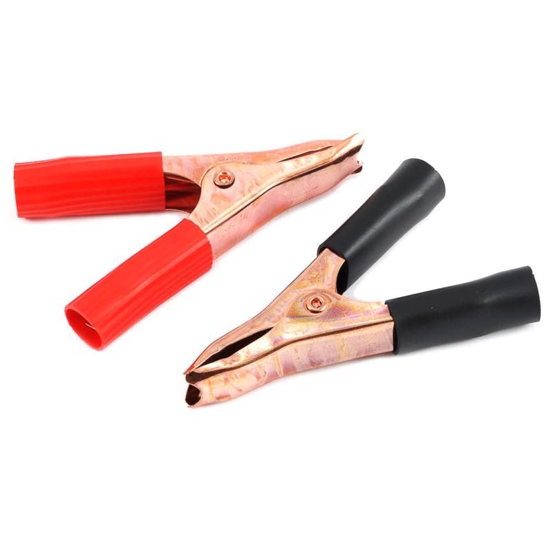 Forney 54727 Copper-Plated 50A Black/Red Tune-Up Clamps
