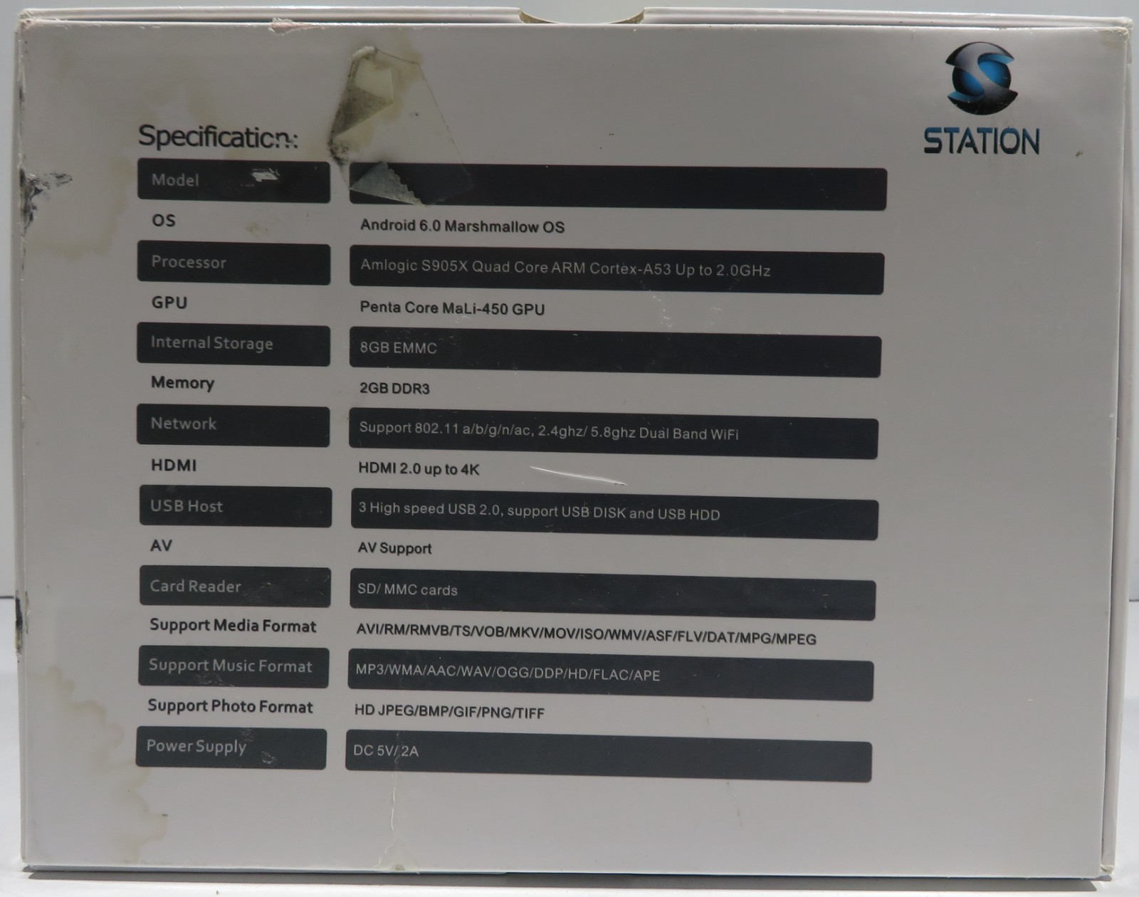 STREAM STATION ST1 ANDROID TV BOX VIDEO STREAMER STREAMING DEVICE