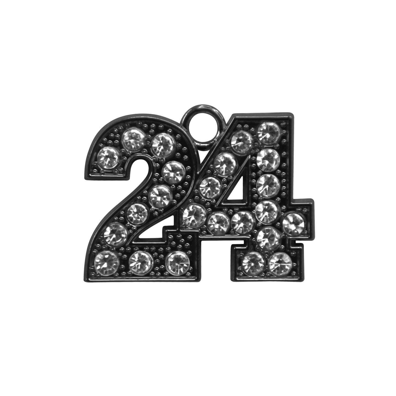 Endea Graduation Black Tassel Date Bling Charm Year 2024