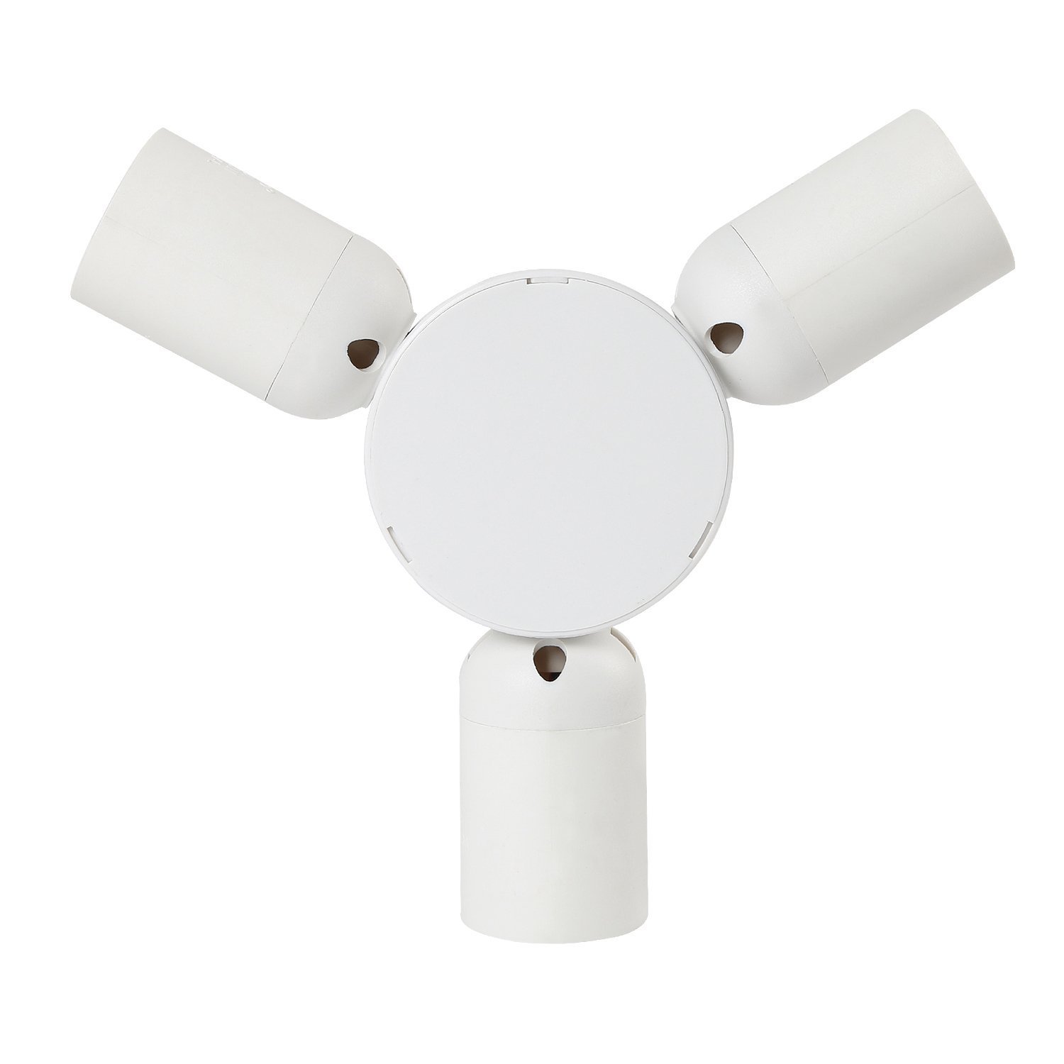 3 in 1 E27 Standard Medium Socket Splitter Converts 1 Socket to 3 Sockets