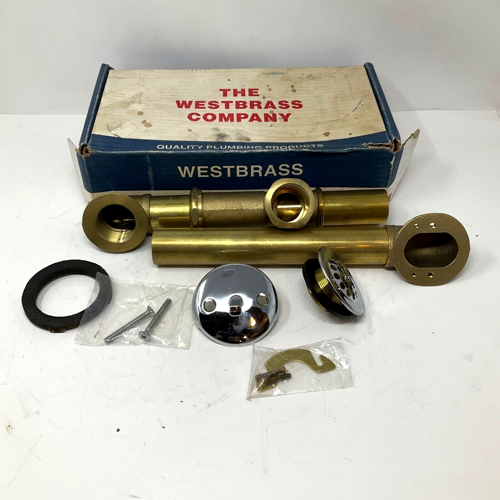 The Westbrass Company Waste and Overflow kit Chrome Plated 03-4922