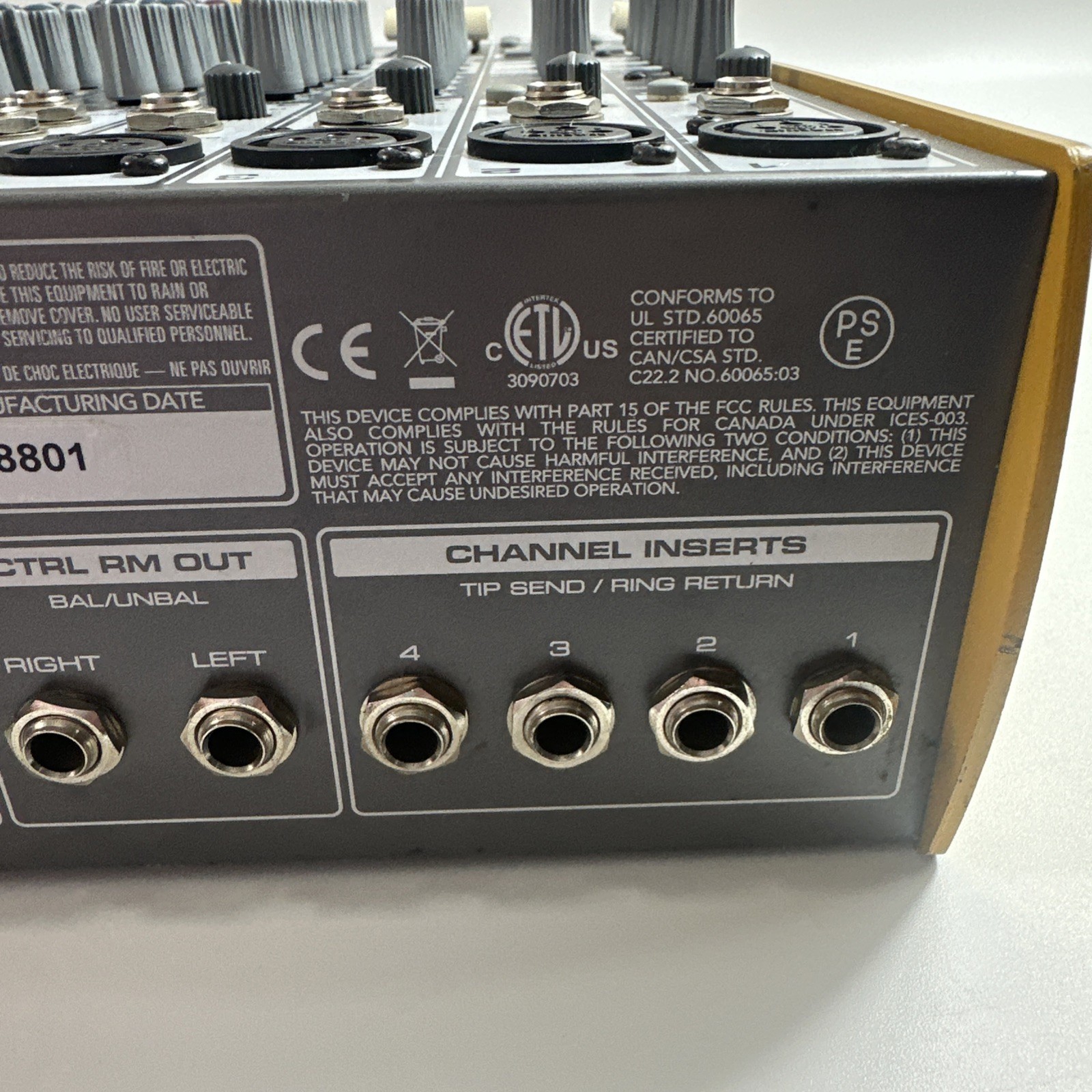Tapco MIX260FX Compact Mixer —Works, GC