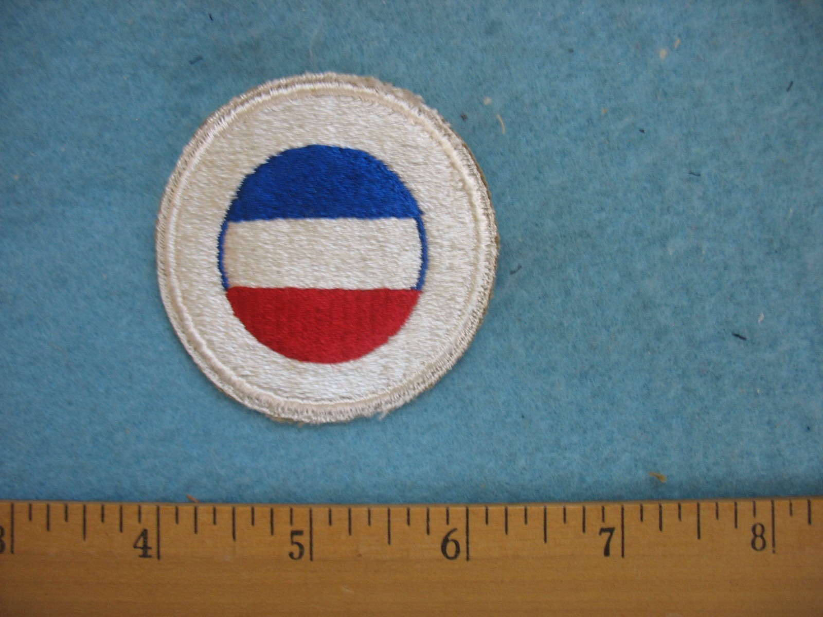 Original unused WWII US Army GHQ Reserve whiteback patch